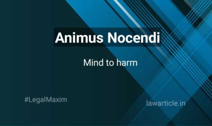 Animus Nocendi