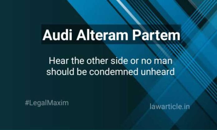 Audi Alteram Partem