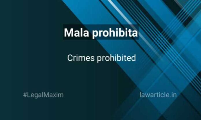 Mala prohibita
