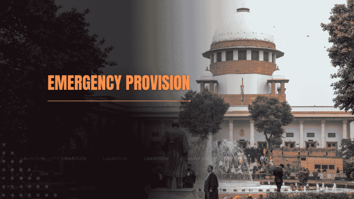 Emergency Provision